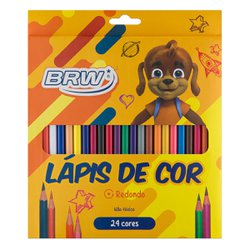 Lapis de cor brw redondo com 24 cores