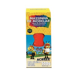 Massa de modelar acrilex 500g 531 marrom