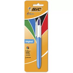 Caneta esferografica bic 4 cores 1.0mm media blister com 1