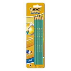Lapis preto bic evolution hb sextavado/sb - com 4 blister