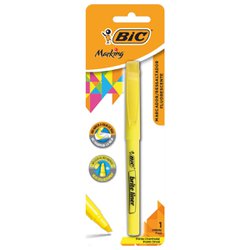Marca texto bic brite liner amarelo blister com 01