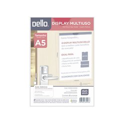 Display multiuso dello a5 150x5x210mm cristal 0535