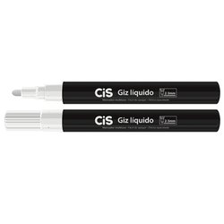 Giz liquido cis branco c/6
