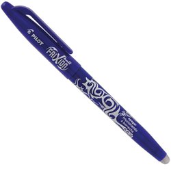 Caneta esferografica escreve e apaga pilot 0.7mm fina azul com 12