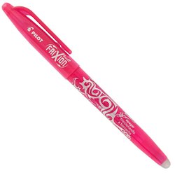 Caneta esferografica escreve e apaga pilot 0.7mm fina rosa com 12