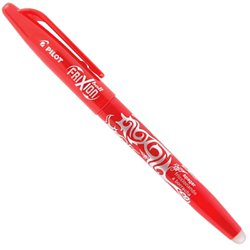 Caneta esferografica escreve e apaga pilot 0.7mm fina vermelha com 12