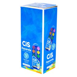 Aquarela escolar cis c/12 cores