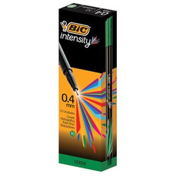 Caneta hidrografica bic intensity 0.4mm verde com 10