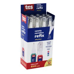 Corretivo caneta tris refix mini 4ml - com 12