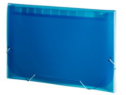 Pasta sanfonada plascony a4 12div - azul - sme