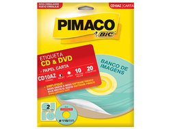 Etiqueta pimaco p/cd carta cd10 - azul