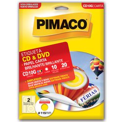 Etiqueta pimaco p/cd carta cd10g - glossy