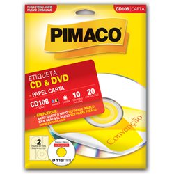 Etiqueta pimaco p/cd carta cd10 - branco