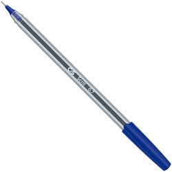 Caneta esferografica cis scrit 0.7mm fina azul com 50