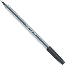Caneta esferografica cis scrit 0.7mm fina preta com 50