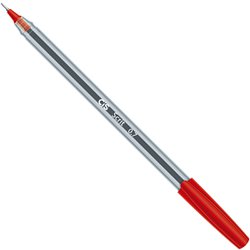 Caneta esferografica cis scrit 0.7mm fina vermelha com 50