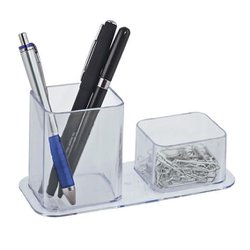Organizador porta canetas e clips dello dellocolor - 3030 cristal
