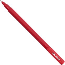 Caneta esferografica cis pixel 1.0mm media vermelha com 12