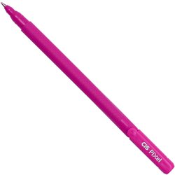 Caneta esferografica cis pixel 1.0mm media rosa com 12