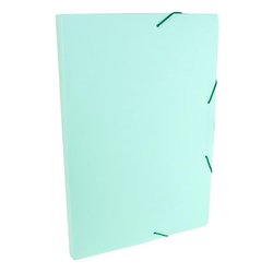 Pasta pvc com elastico dello serena oficio 2cm 0247 verde pastel