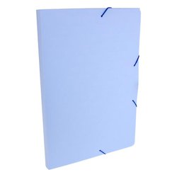 Pasta pvc com elastico dello serena oficio 2cm 0247 azul pastel