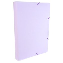 Pasta pvc com elastico dello serena oficio 4cm 0249 lilas pastel