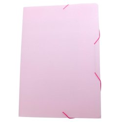 Pasta pvc com elastico dello serena oficio 0246 rosa pastel