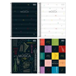 Caderno de musica flex. tilibra univ. 80fls c/5 - 306185