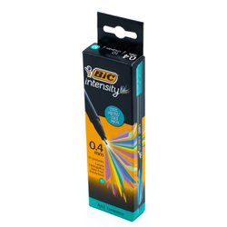 Caneta hidrografica bic intensity 0.4mm azul turquesa com 10