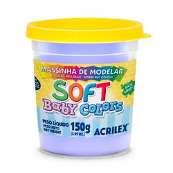 Massa de modelar soft acrilex 150g 809 lilas bebe