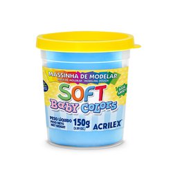 Massa de modelar soft acrilex 150g 811 azul bebe