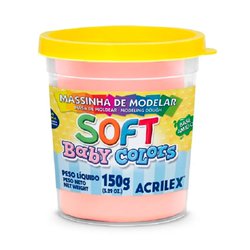 Massa de modelar soft acrilex 150g 812 salmao bebe