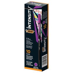 Caneta hidrografica bic intensity 0.4mm violeta com 10