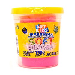 Massa de modelar soft acrilex 150g 226 glitter maravilha