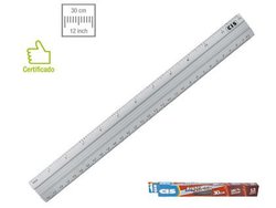 Regua de aluminio cis 30 cm
