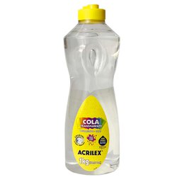 Cola transparente acrilex 1kg