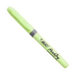 Marca texto bic marking pastel verde com 12