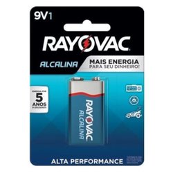 Bateria alcalina rayovac 9v