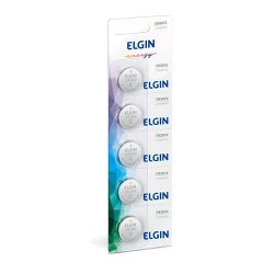 Bateria de litio elgin cr2032 3v com 5