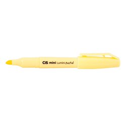 Marca texto cis lumini pastel mini amarelo com 12
