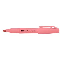 Marca texto cis lumini pastel mini rosa com 12