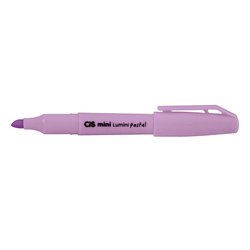 Marca texto cis lumini pastel mini lilas com 12