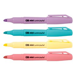 Marca texto cis lumini pastel mini sortido com 36