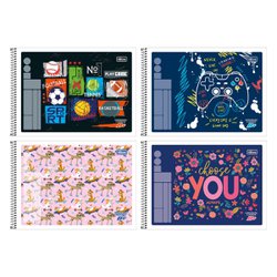 Caderno cartografia esp flex tilibra s/seda 48fls c/10 - 115011