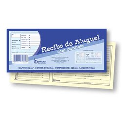 Impresso recibo tamoio aluguel com canhoto 50fls - 1002