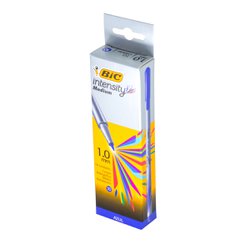 Caneta hidrografica bic intensity 1.0mm azul com 10