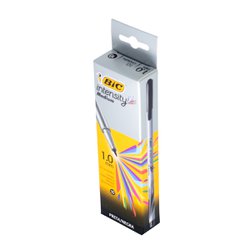 Caneta hidrografica bic intensity 1.0mm preta com 10