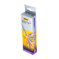 Caneta hidrografica bic intensity 1.0mm roxa com 10