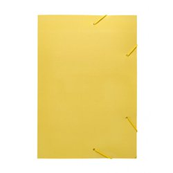 Pasta papelao com elastico polycart amarelo pastel 340x230mm 2004