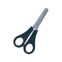 Tesoura escolar cis preta com escala ks96